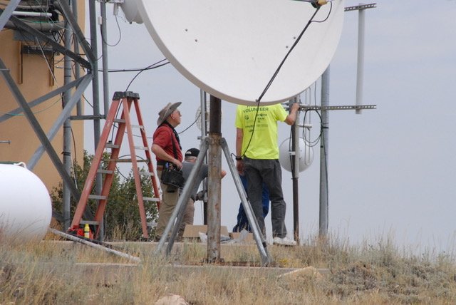 Working on antennas